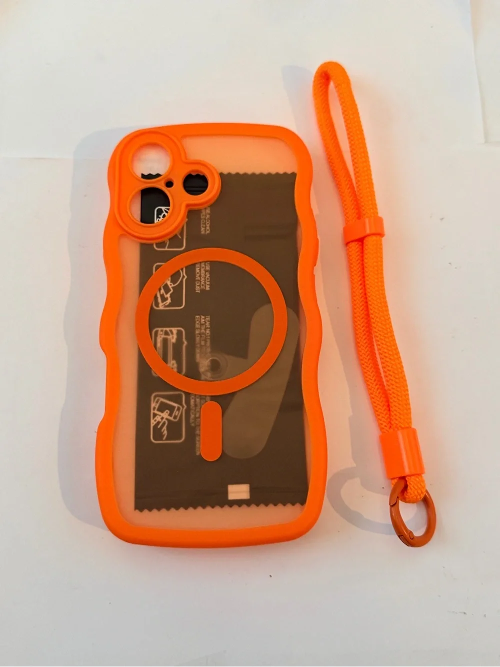 iPhone 17 Orange Silicone MagSafe-Compatible Phone Case